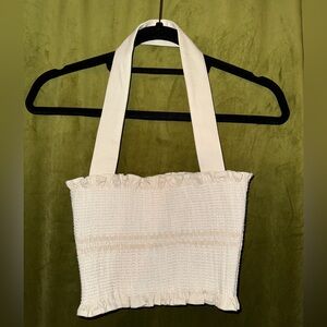 Capulet Cream Crop Top, S